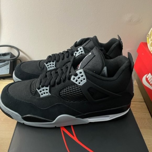 Air Jordan 4 Retro SE (Black Canvas) main image 7